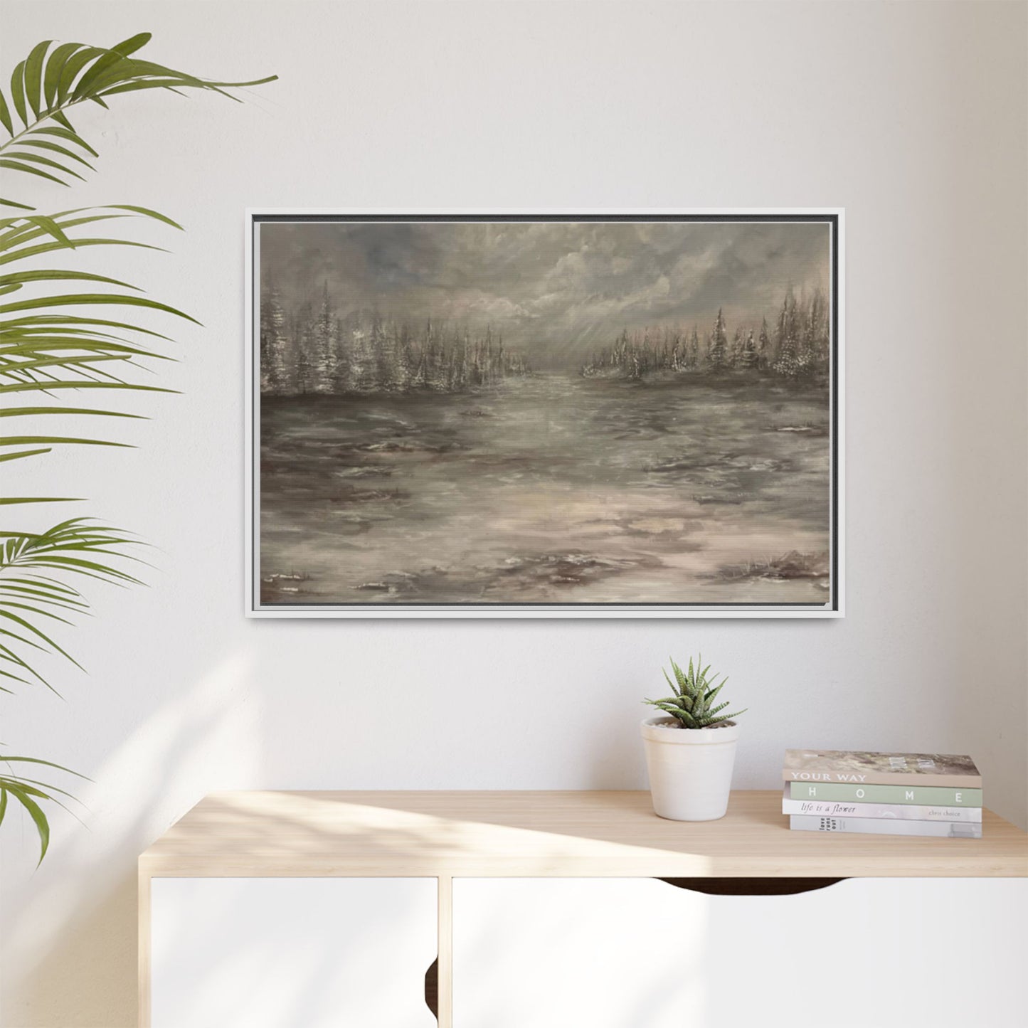 "Among the Evergreens" Fine Art Print - Framed