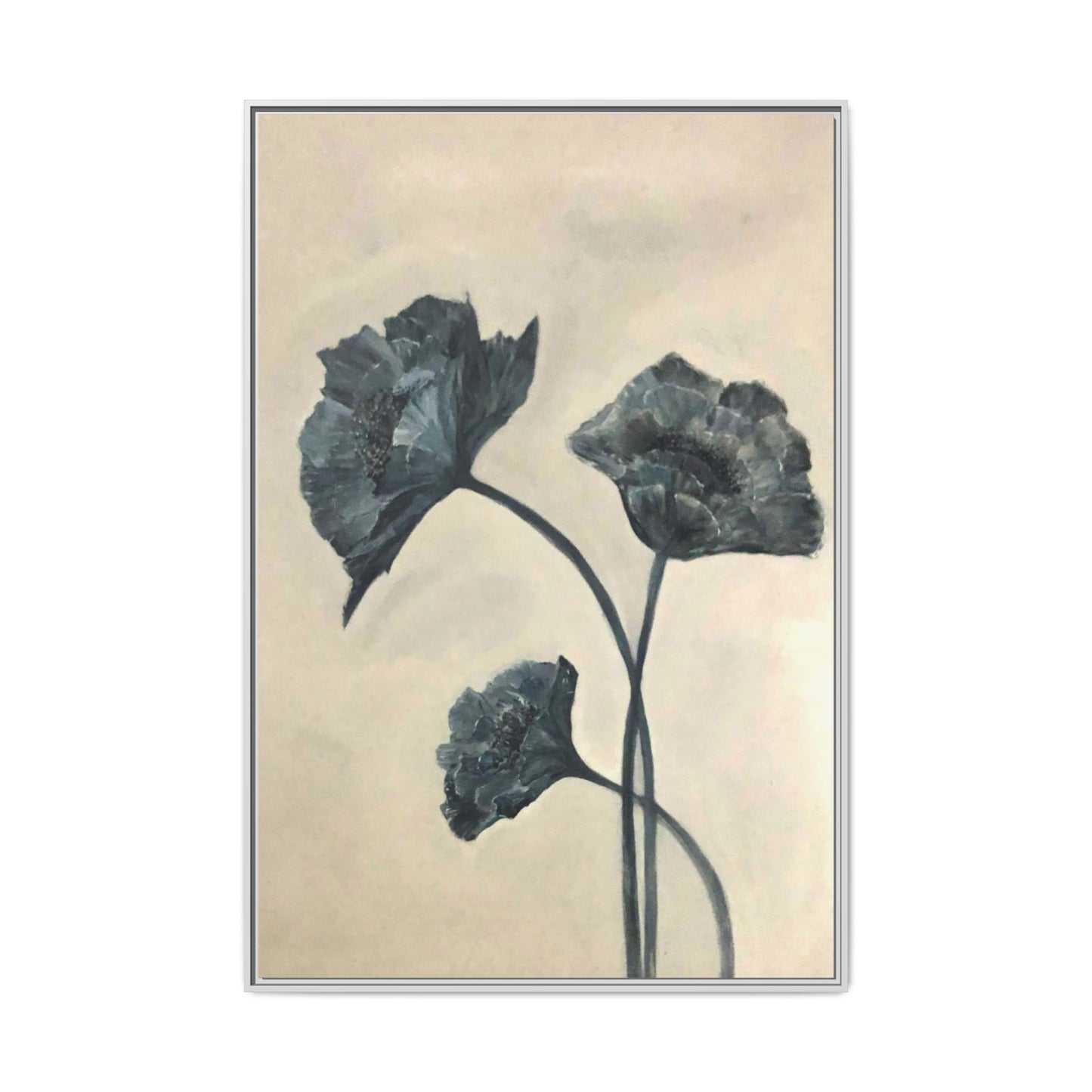 "Azure Bloom" Fine Art Print - Framed