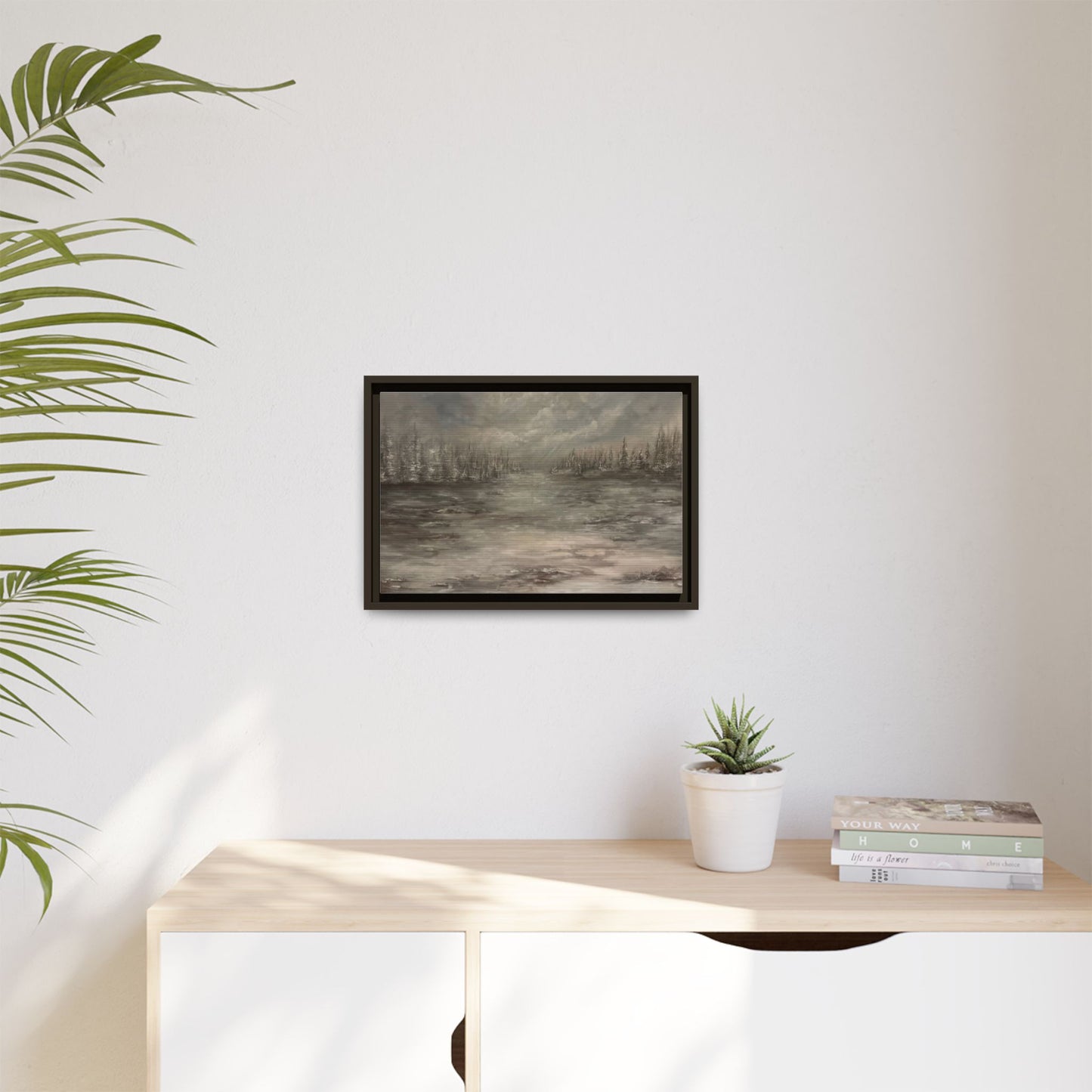 "Among the Evergreens" Fine Art Print - Framed