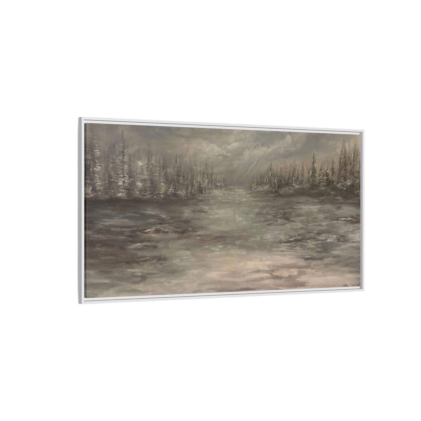 "Among the Evergreens" Fine Art Print - Framed