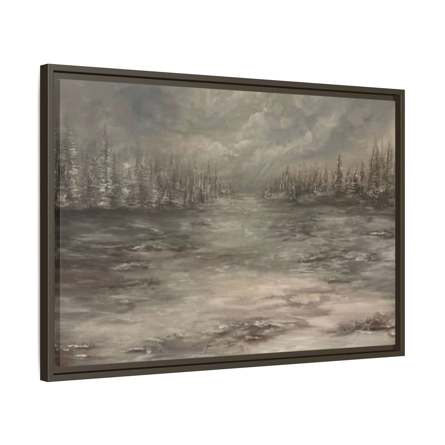 "Among the Evergreens" Fine Art Print - Framed