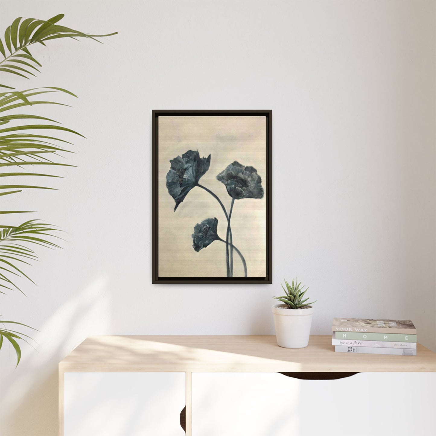 "Azure Bloom" Fine Art Print - Framed