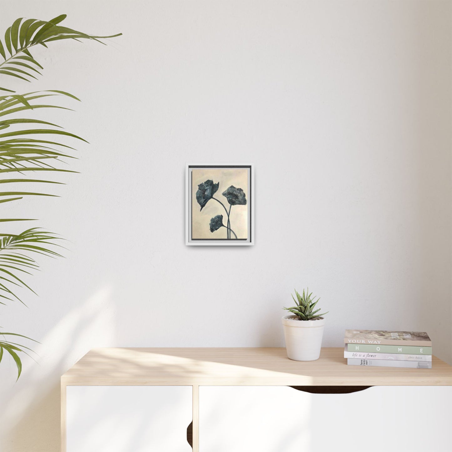 "Azure Bloom" Fine Art Print - Framed