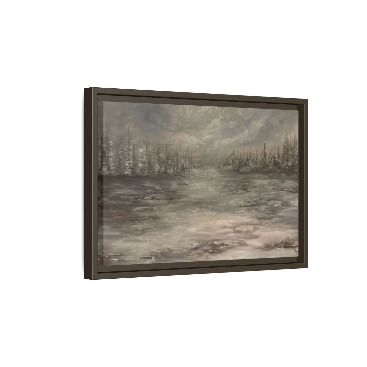 "Among the Evergreens" Fine Art Print - Framed