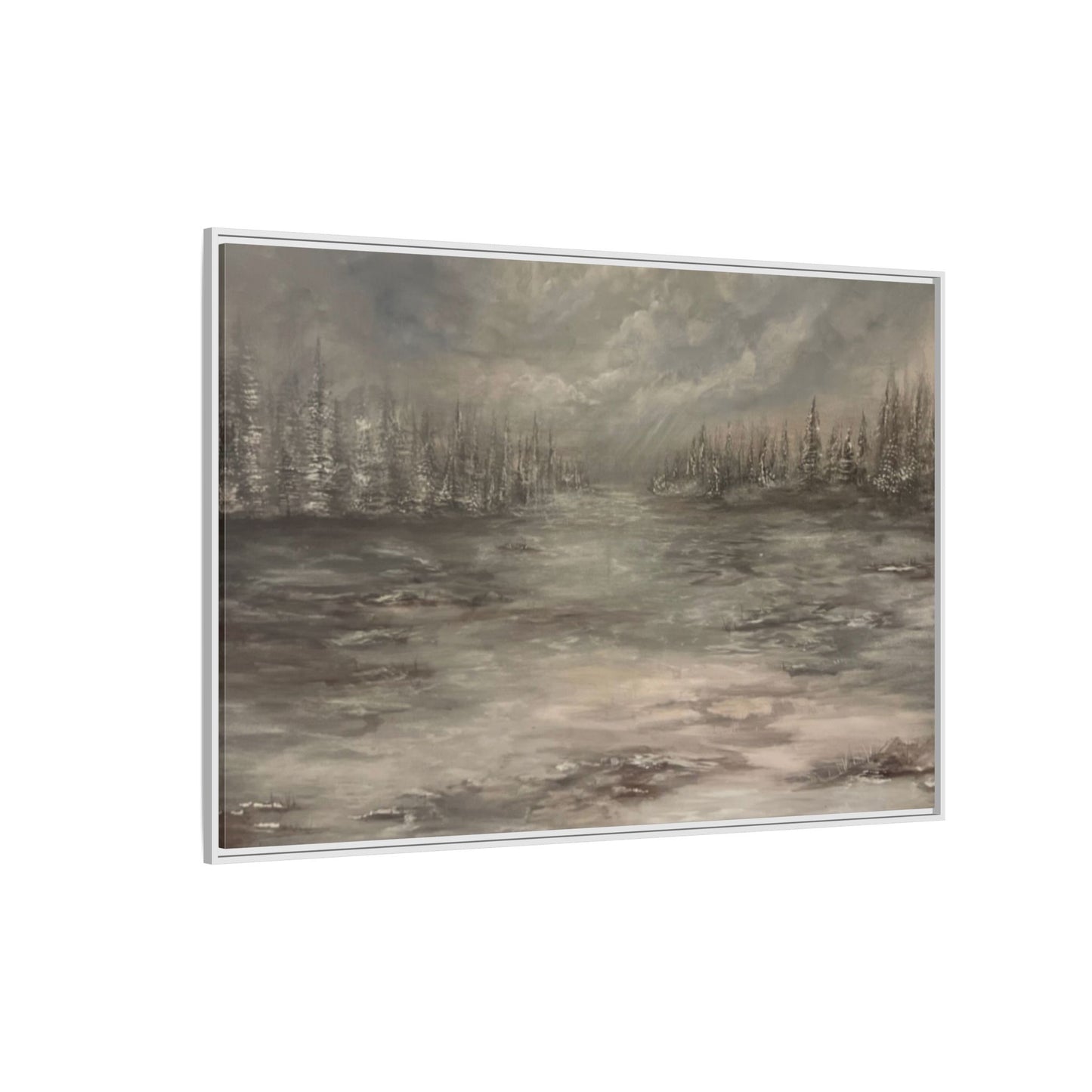 "Among the Evergreens" Fine Art Print - Framed