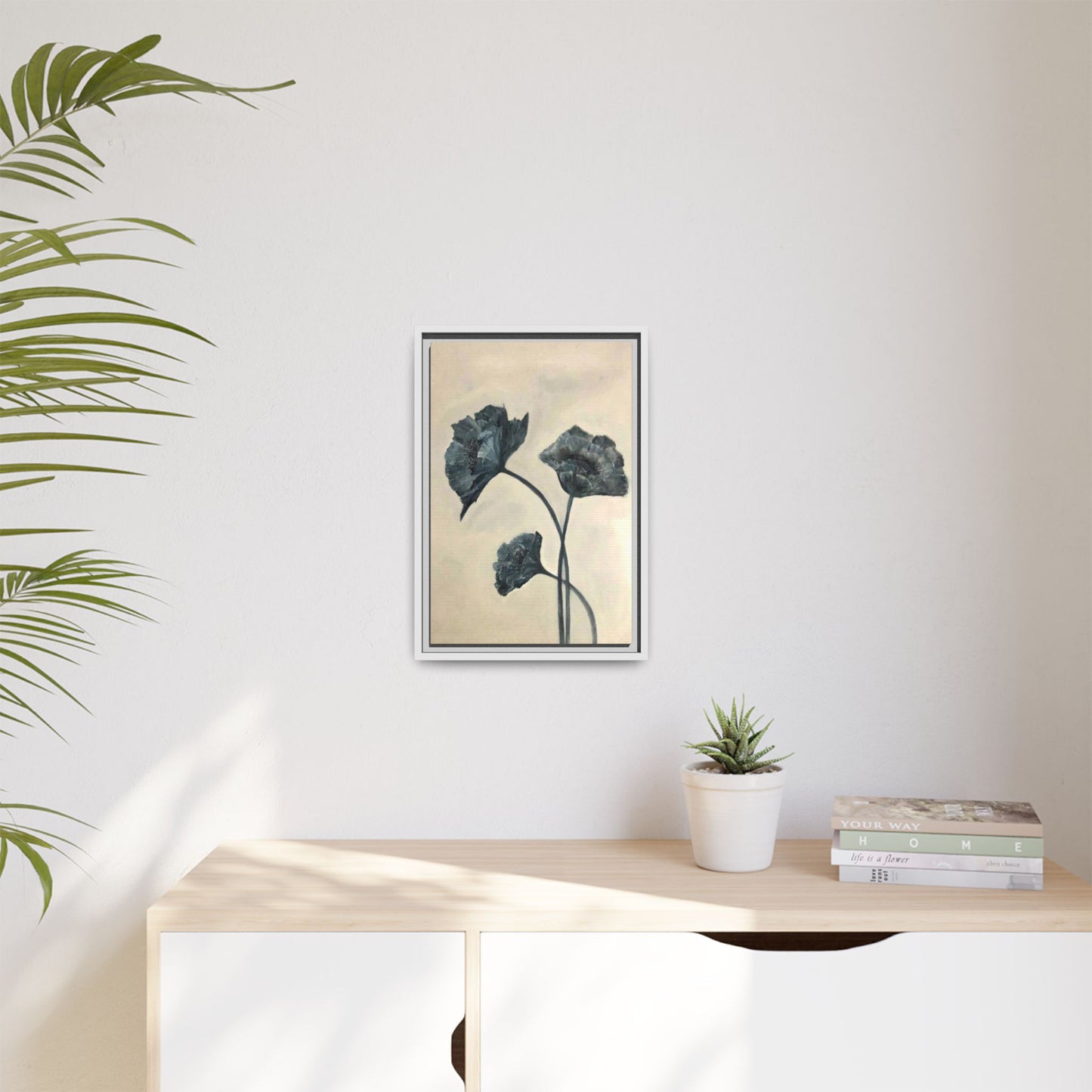"Azure Bloom" Fine Art Print - Framed