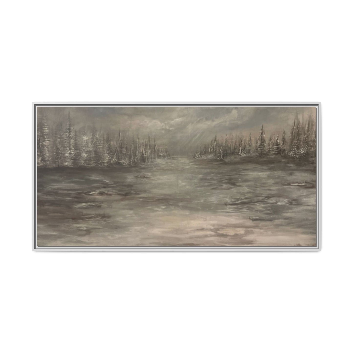 "Among the Evergreens" Fine Art Print - Framed