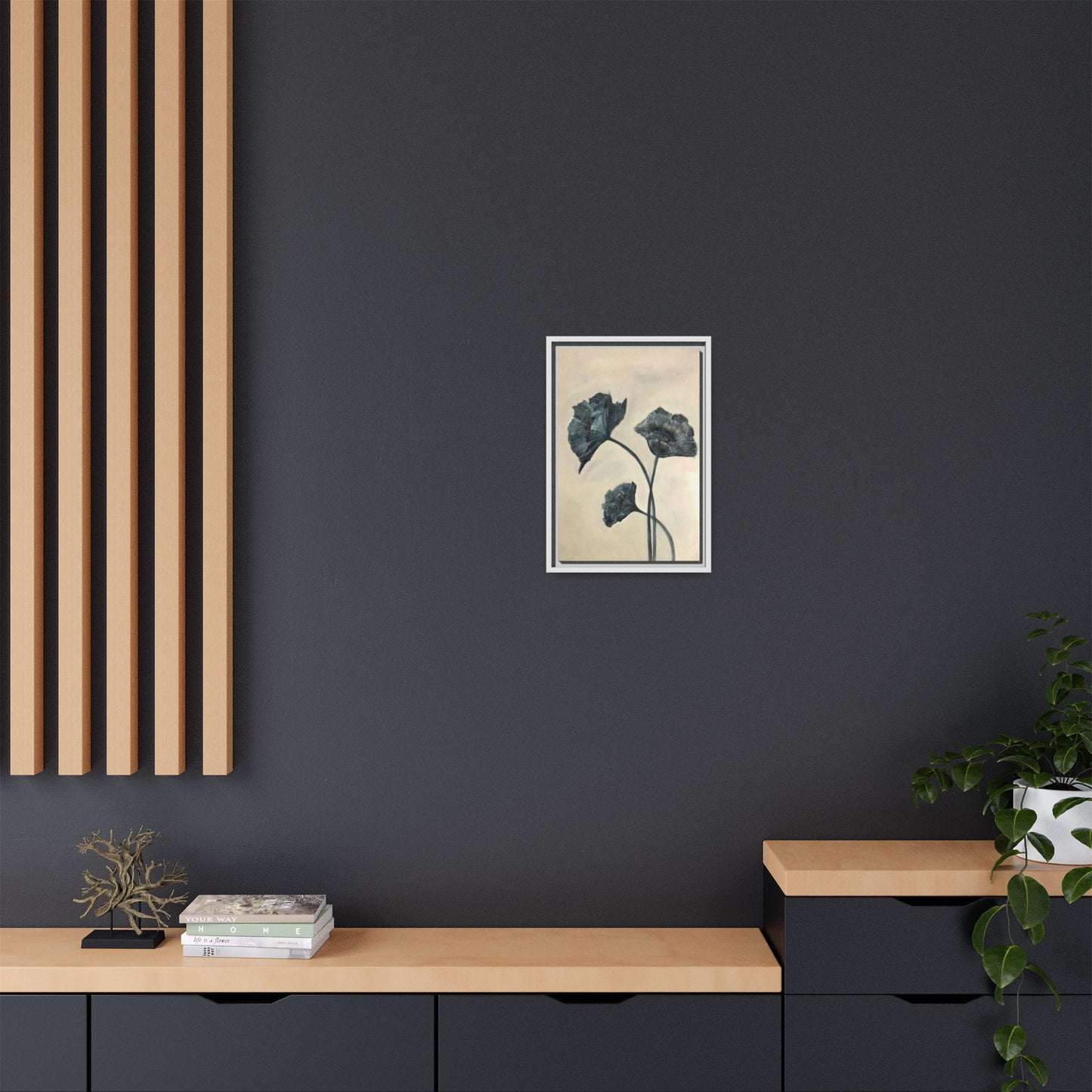 "Azure Bloom" Fine Art Print - Framed