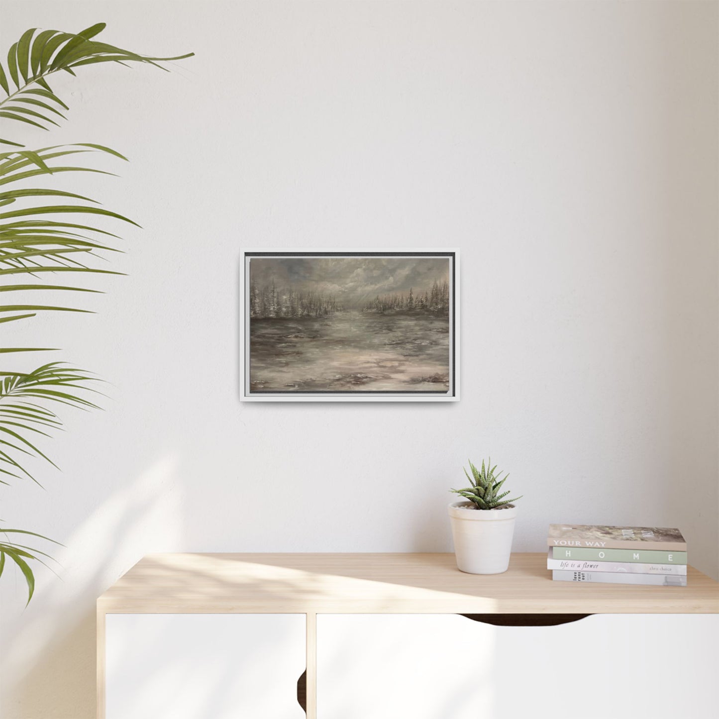 "Among the Evergreens" Fine Art Print - Framed