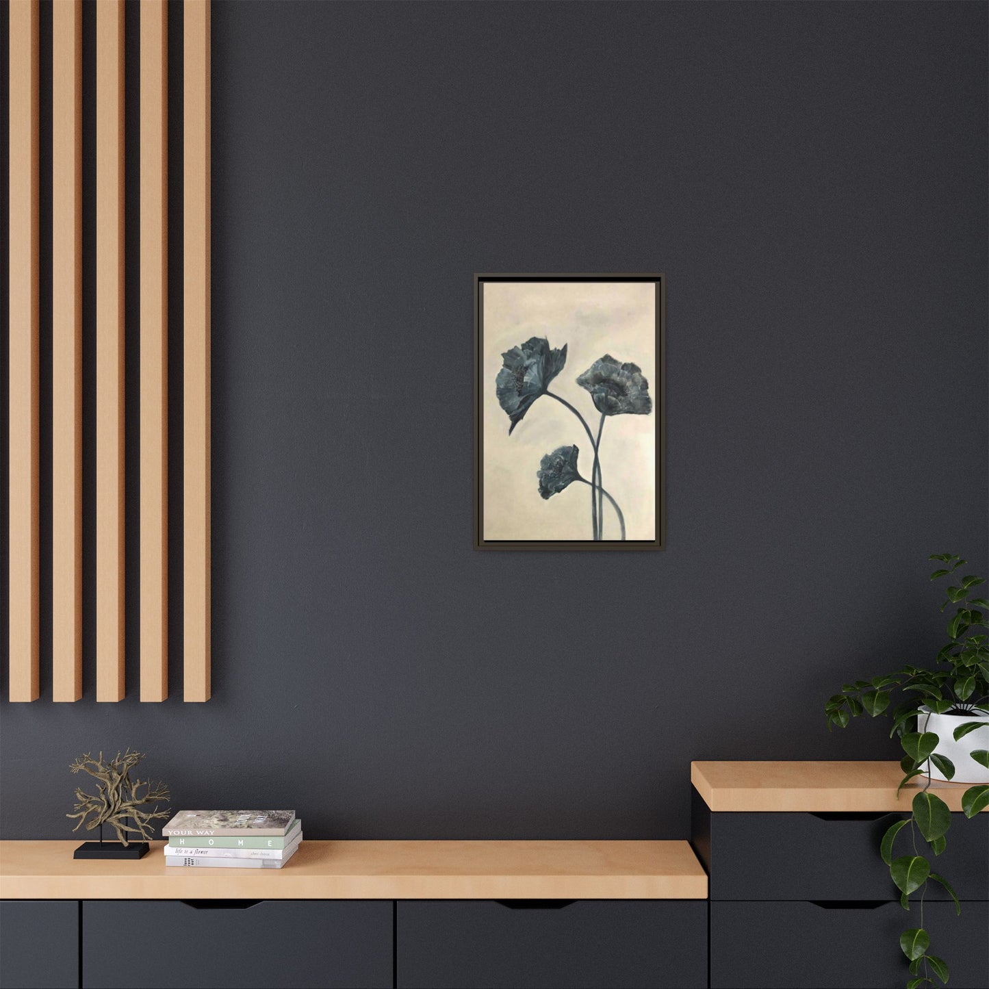 "Azure Bloom" Fine Art Print - Framed
