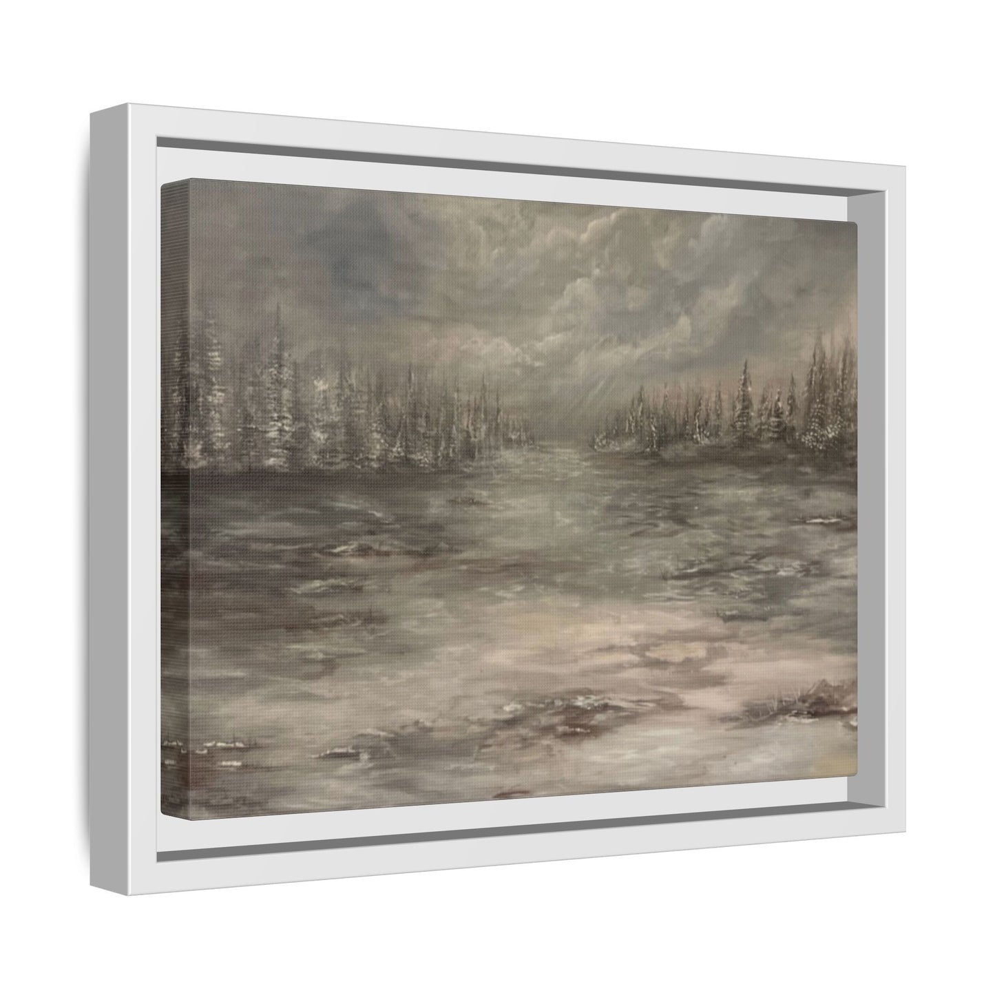 "Among the Evergreens" Fine Art Print - Framed