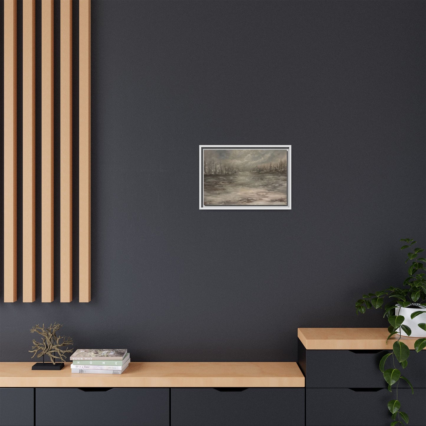 "Among the Evergreens" Fine Art Print - Framed