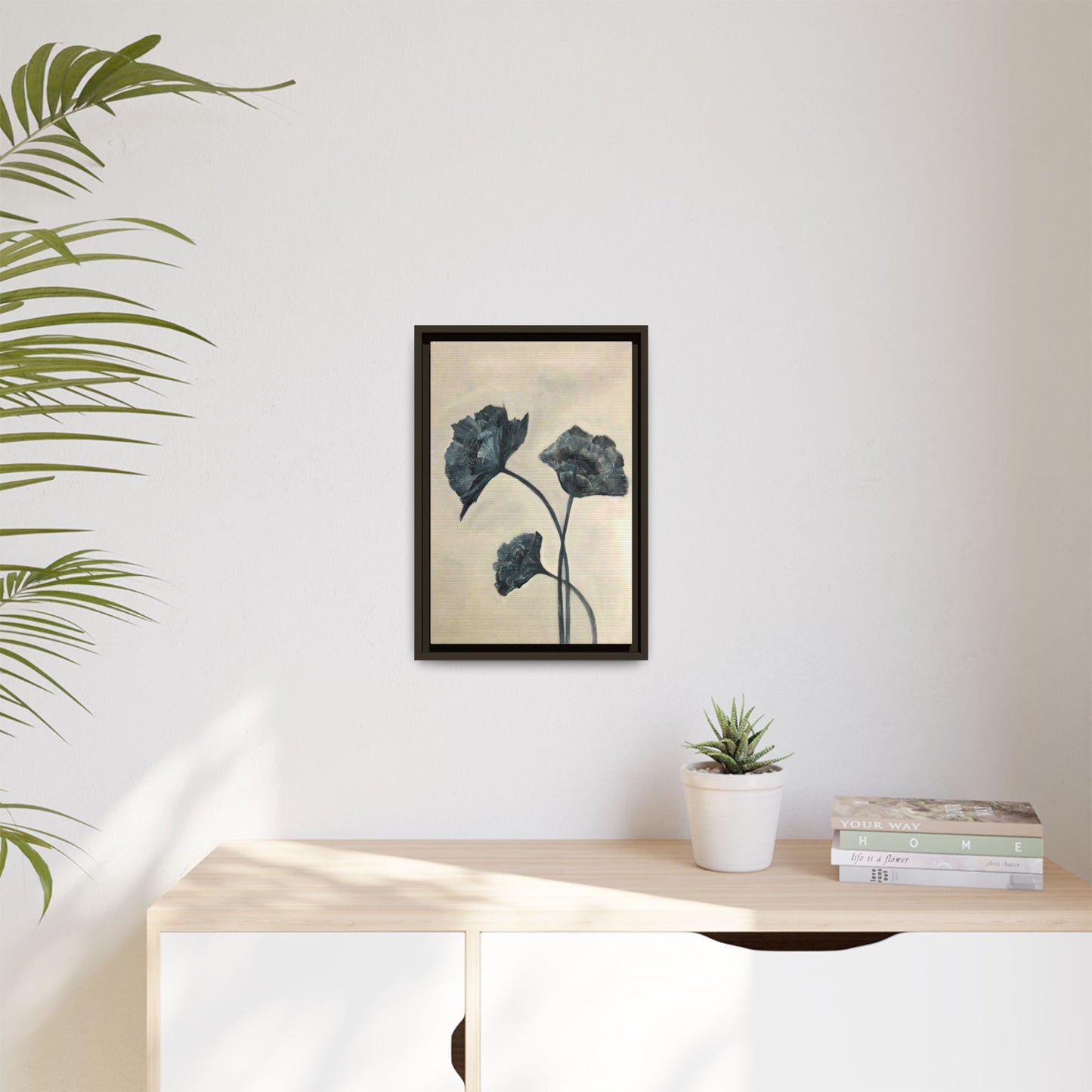 "Azure Bloom" Fine Art Print - Framed