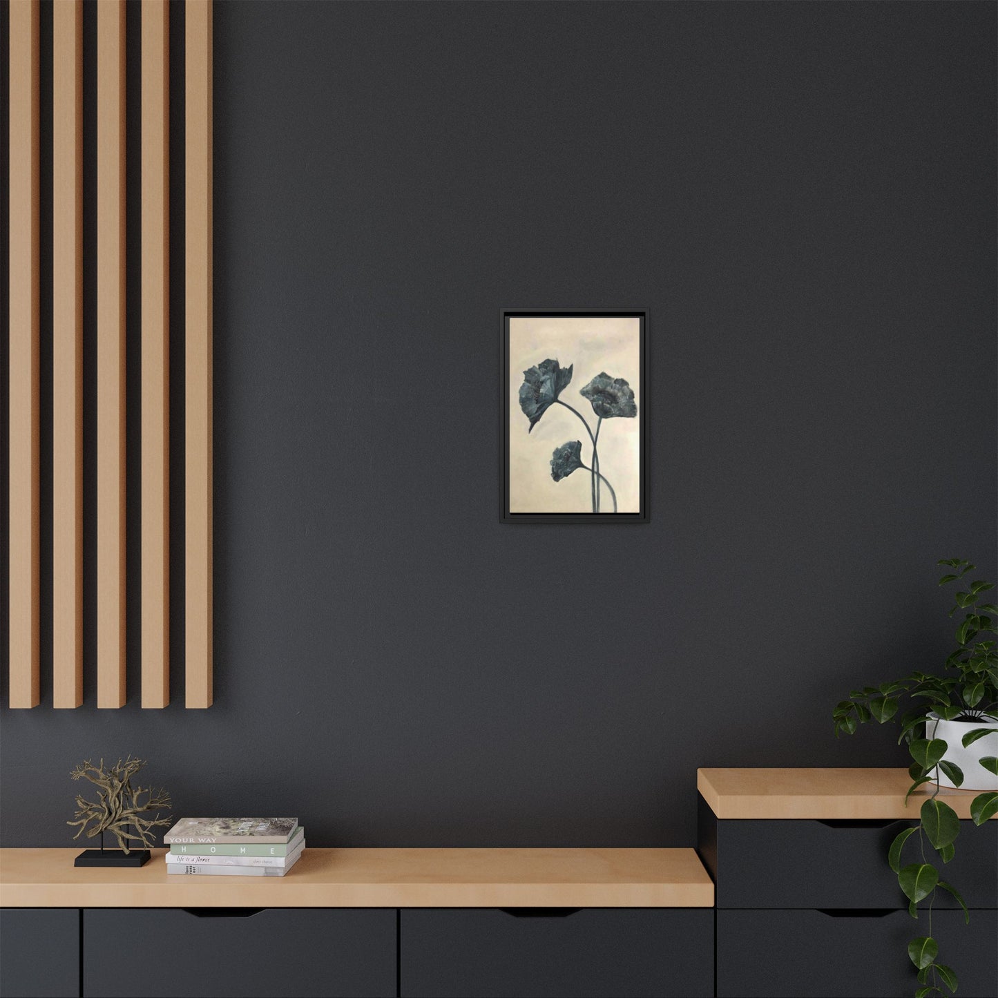 "Azure Bloom" Fine Art Print - Framed