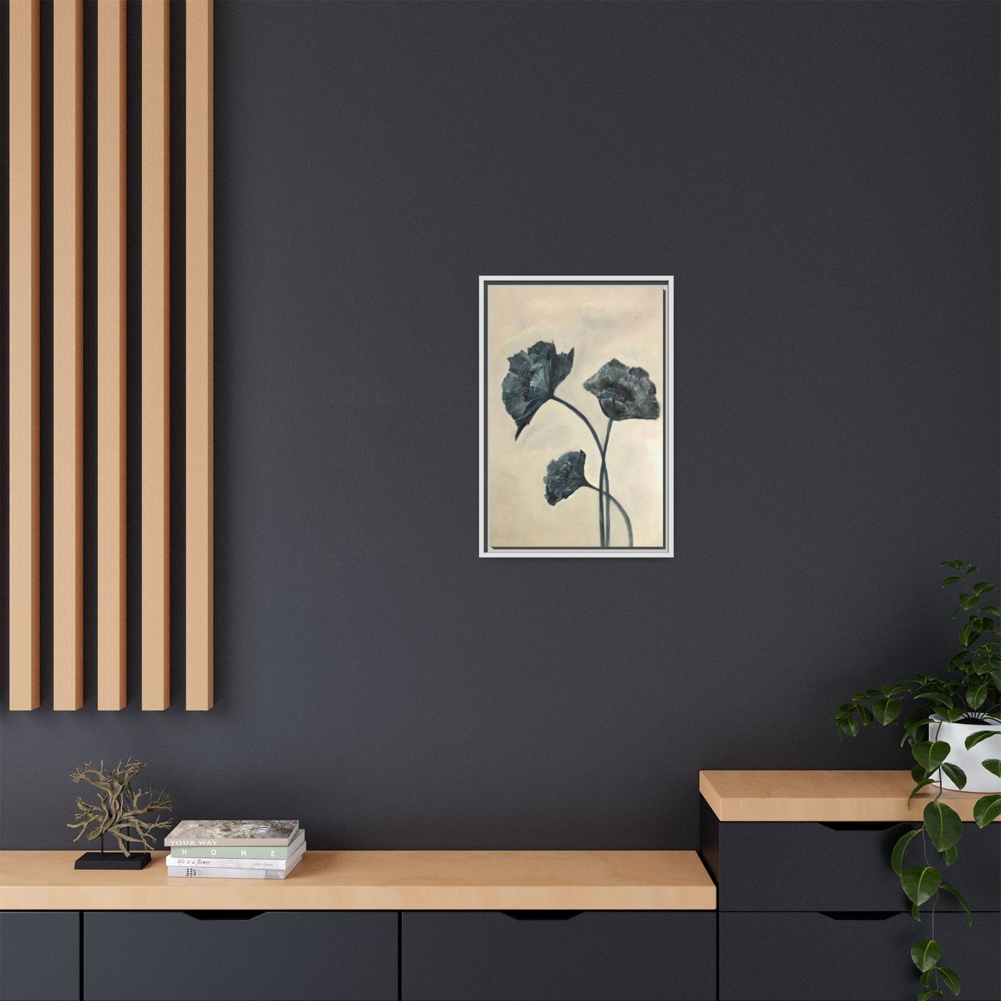 "Azure Bloom" Fine Art Print - Framed