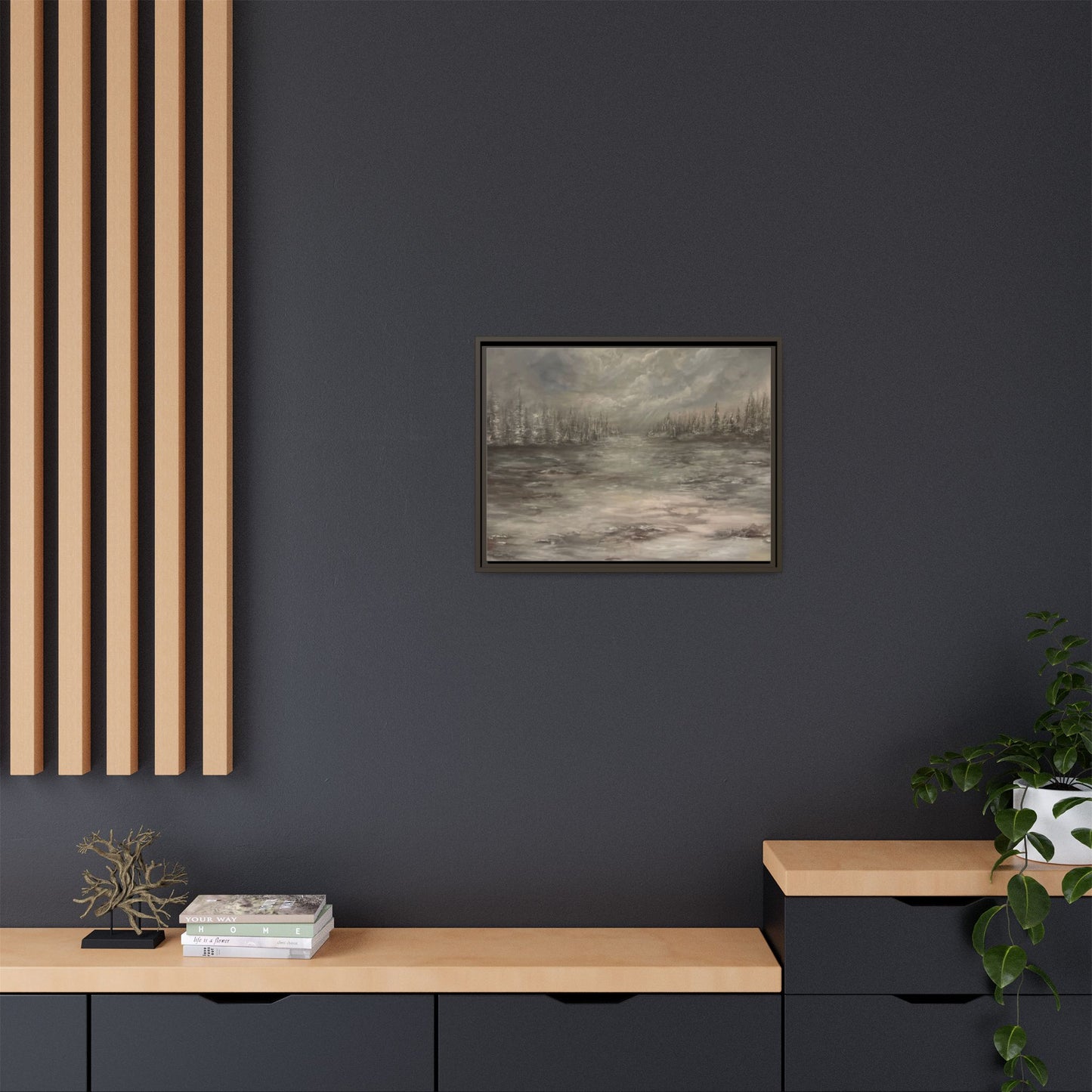 "Among the Evergreens" Fine Art Print - Framed