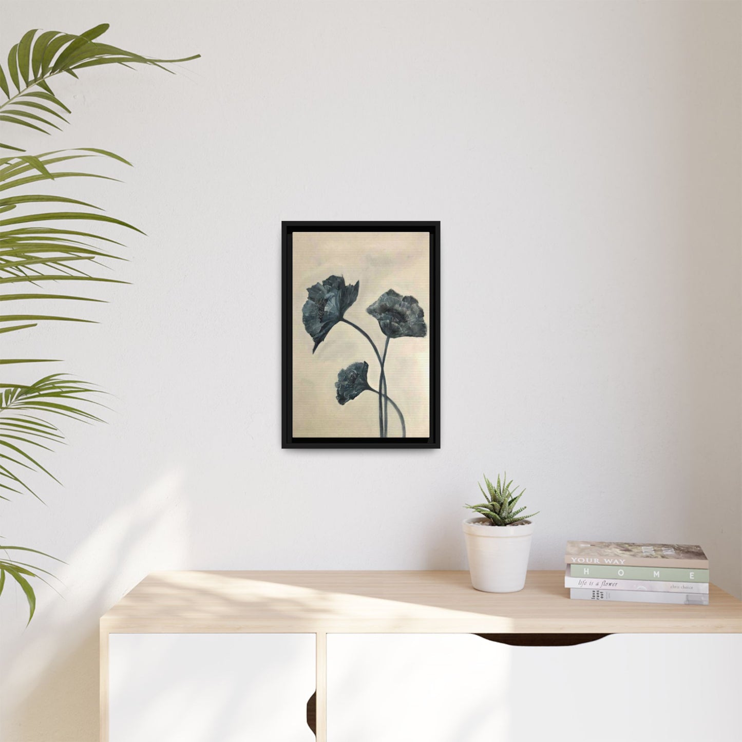 "Azure Bloom" Fine Art Print - Framed