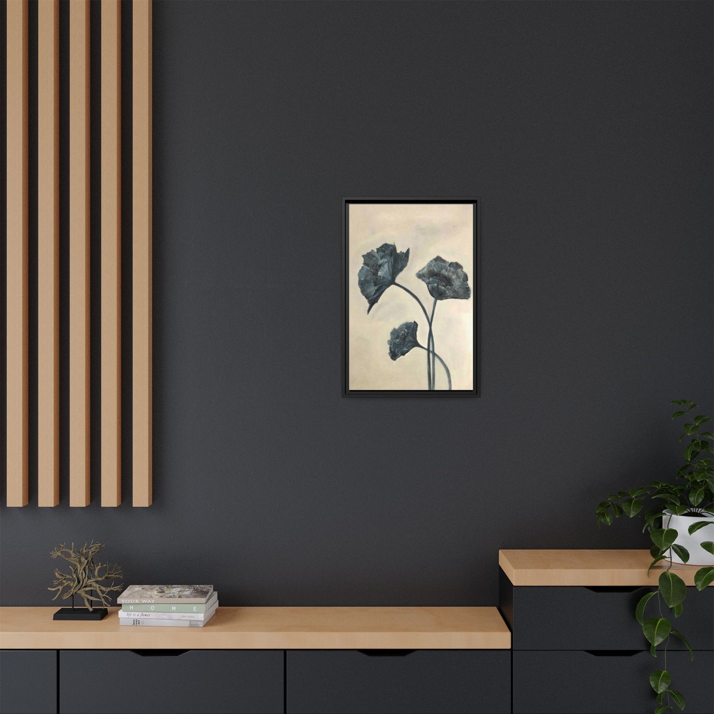 "Azure Bloom" Fine Art Print - Framed