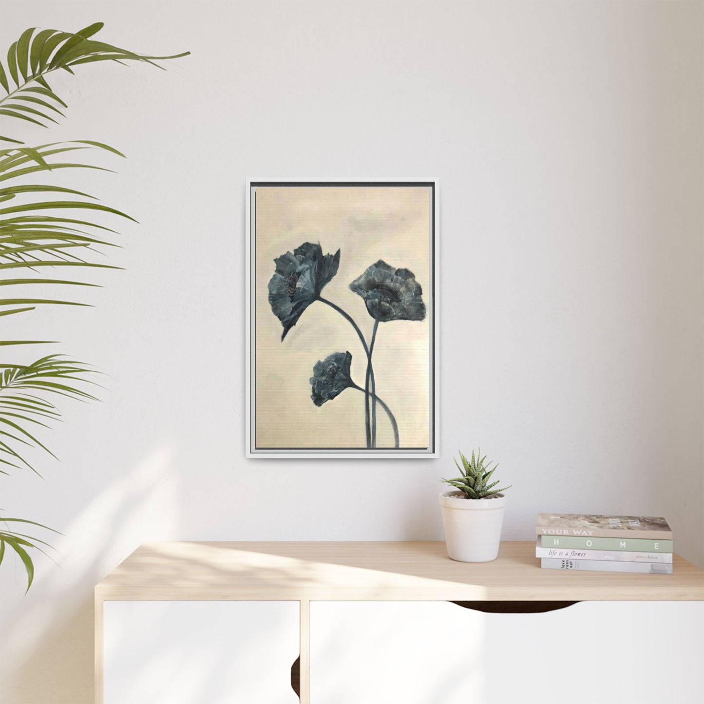 "Azure Bloom" Fine Art Print - Framed