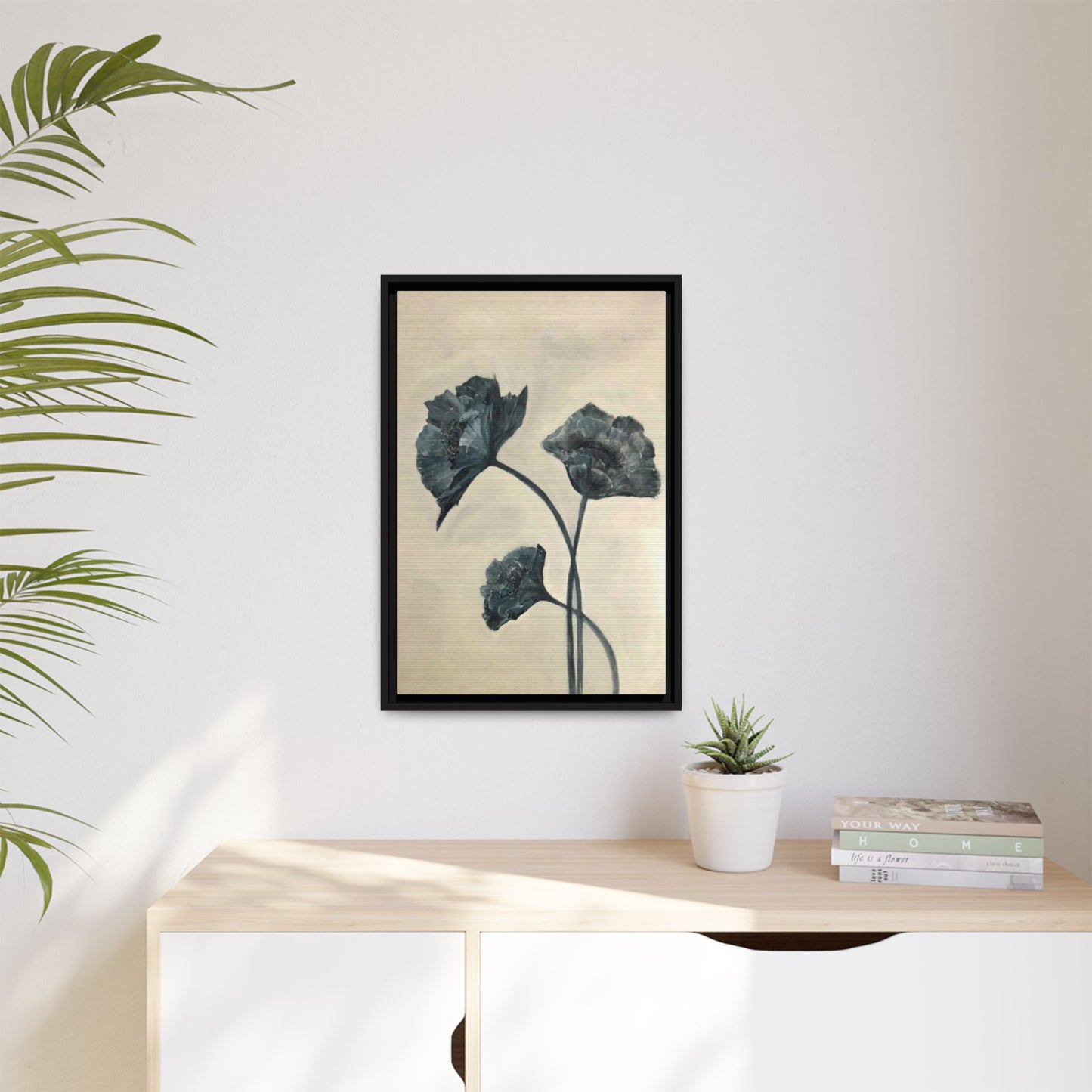 "Azure Bloom" Fine Art Print - Framed
