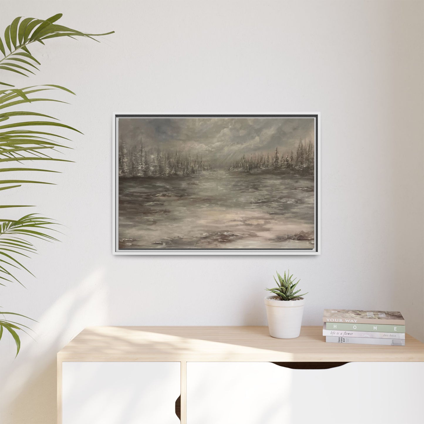 "Among the Evergreens" Fine Art Print - Framed