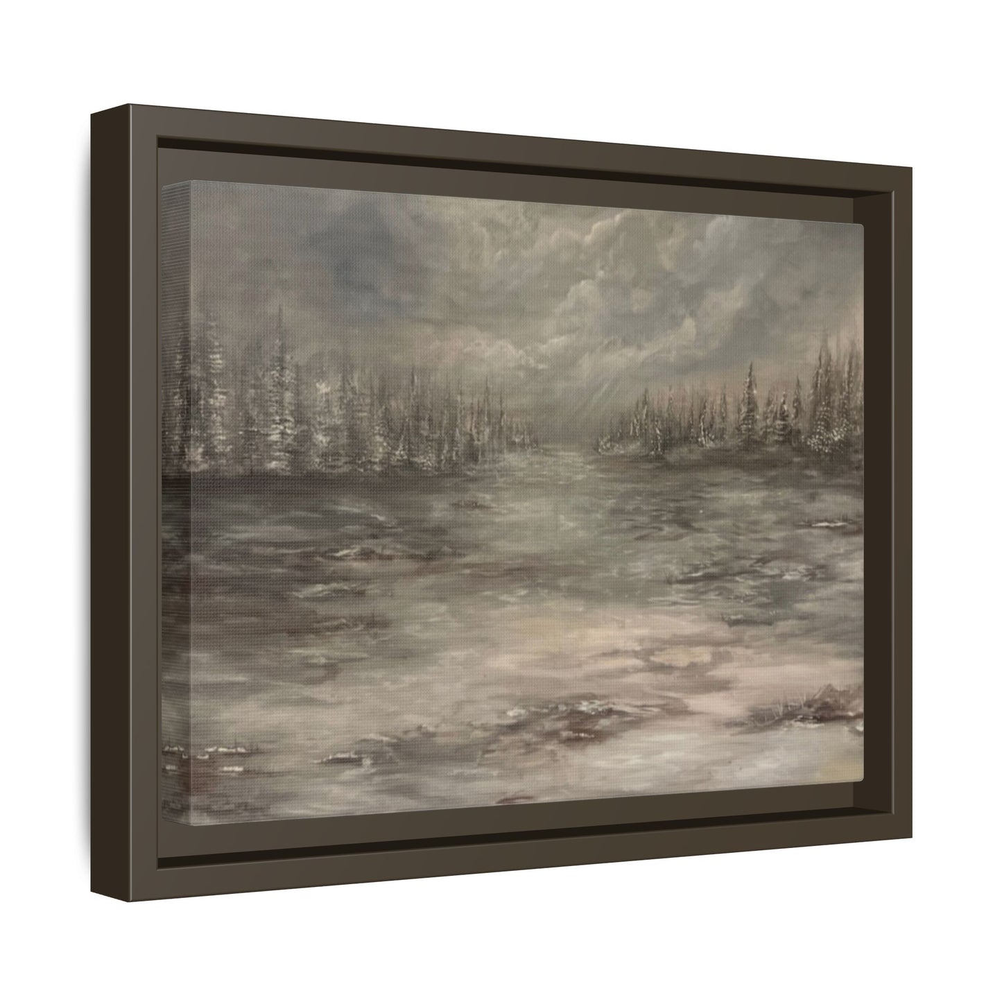 "Among the Evergreens" Fine Art Print - Framed