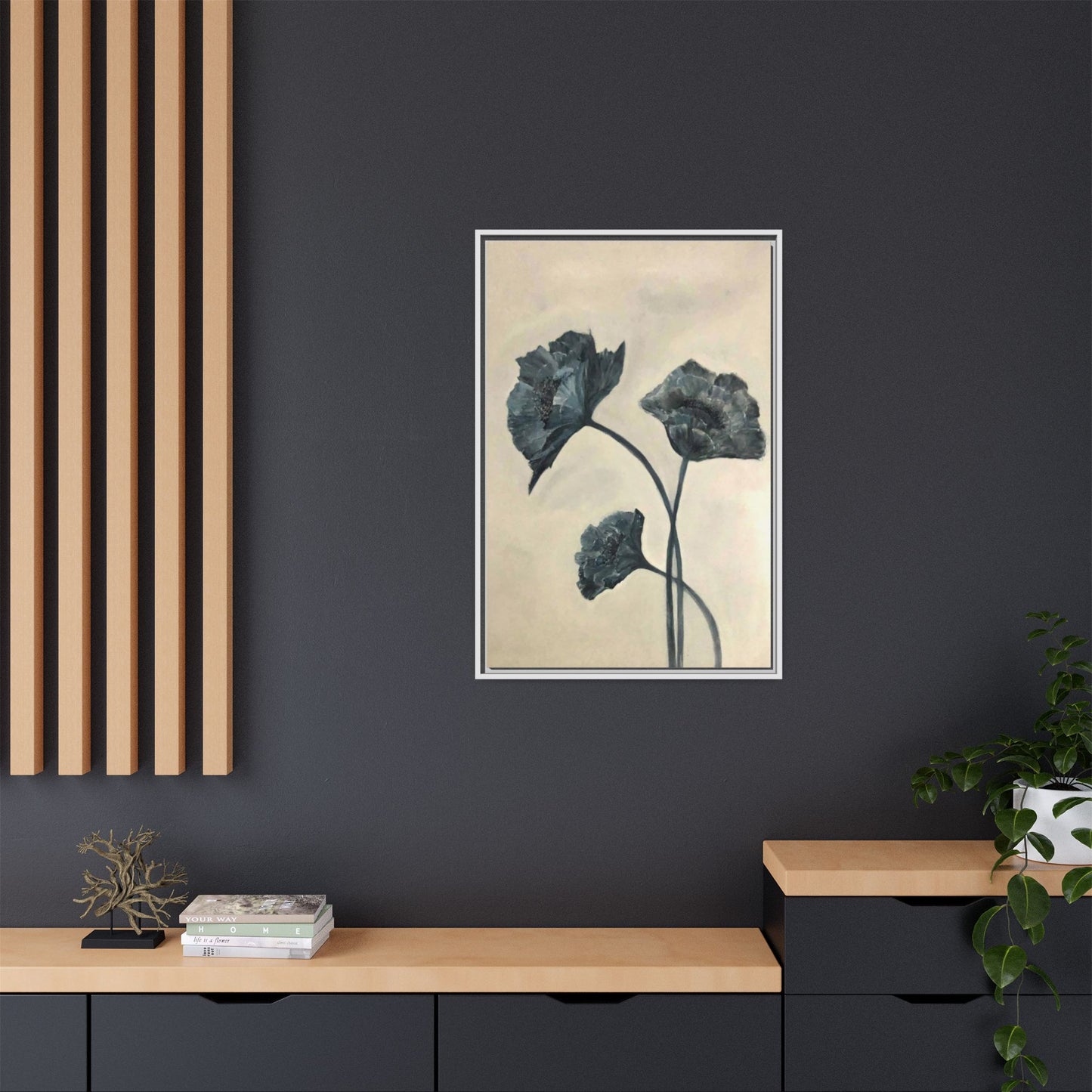 "Azure Bloom" Fine Art Print - Framed