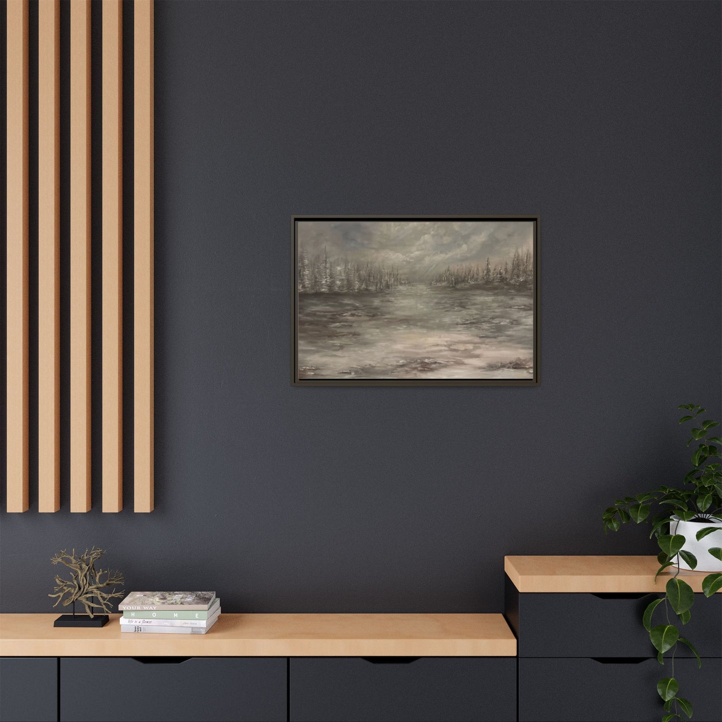 "Among the Evergreens" Fine Art Print - Framed