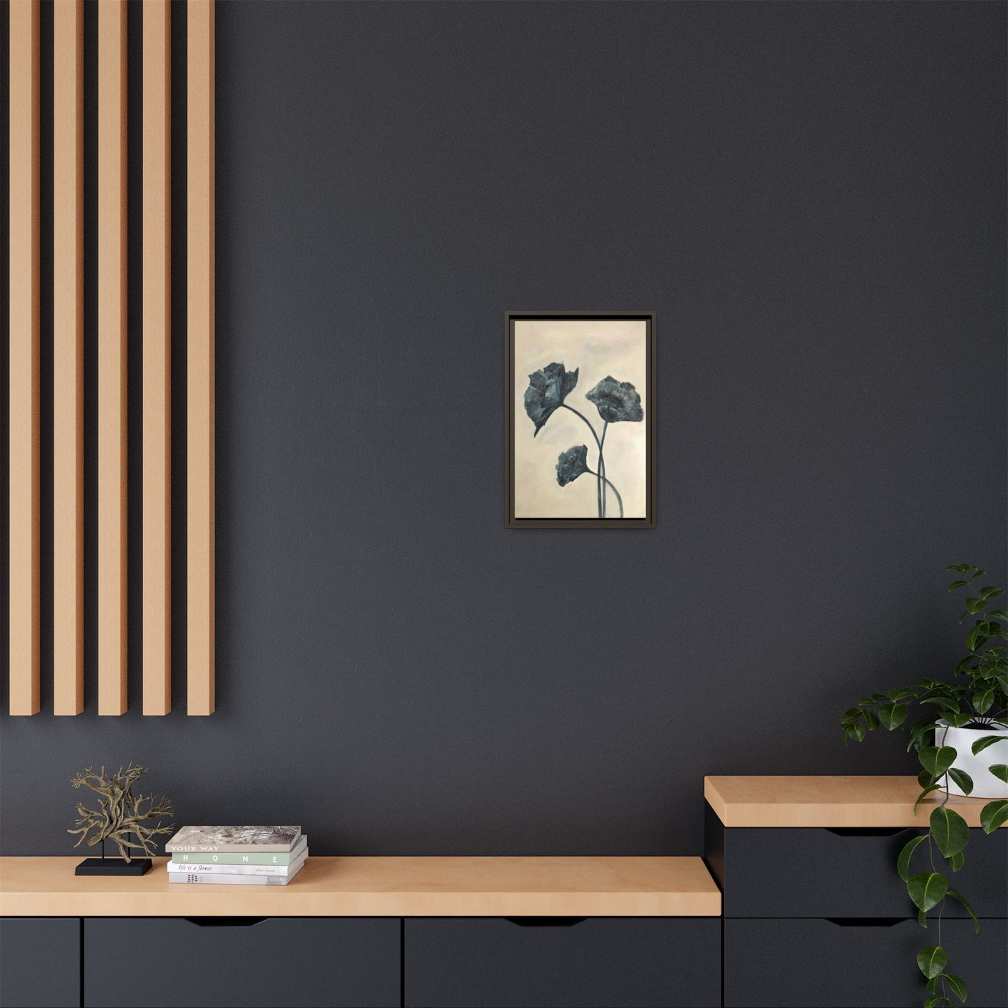 "Azure Bloom" Fine Art Print - Framed