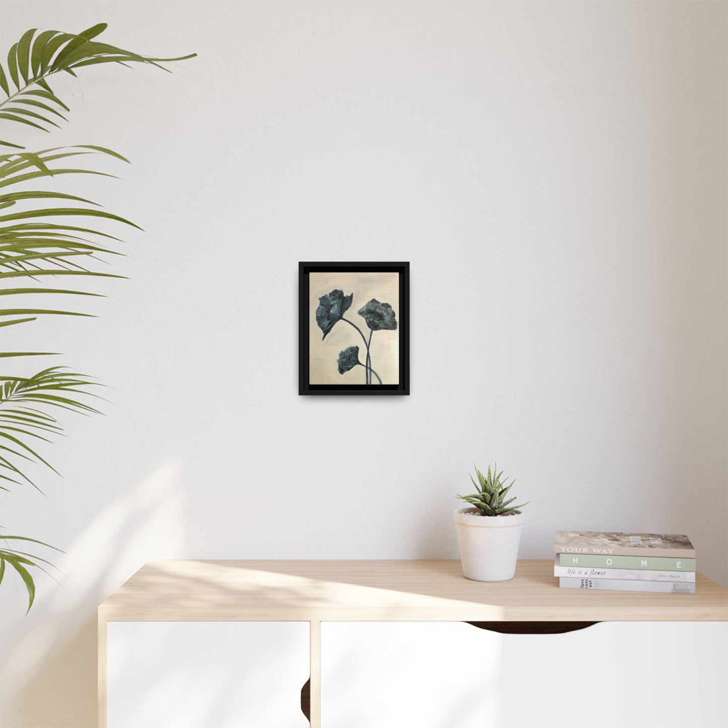 "Azure Bloom" Fine Art Print - Framed