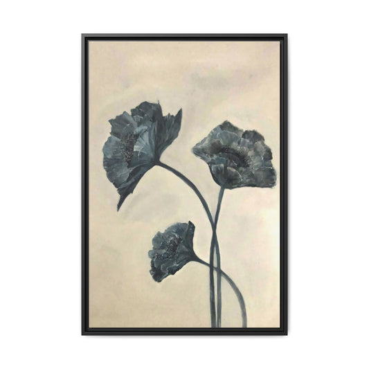 "Azure Bloom" Fine Art Print - Framed