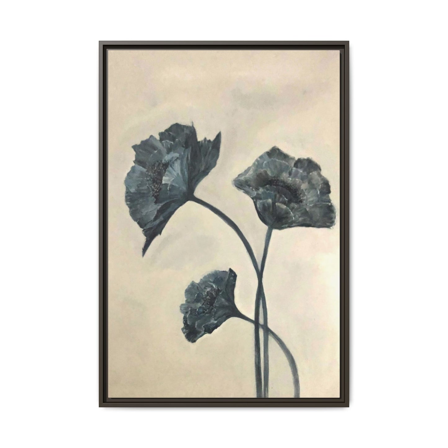 "Azure Bloom" Fine Art Print - Framed
