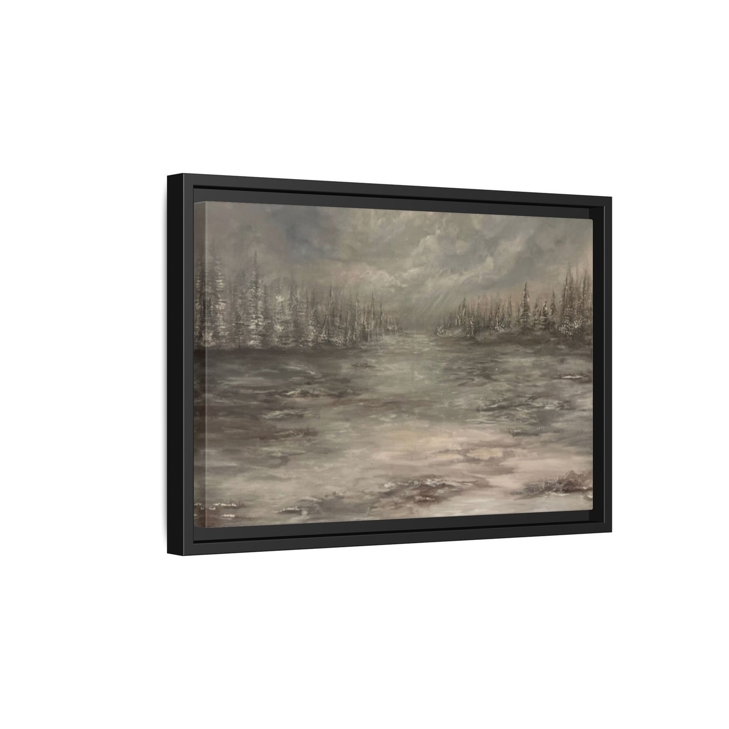 "Among the Evergreens" Fine Art Print - Framed