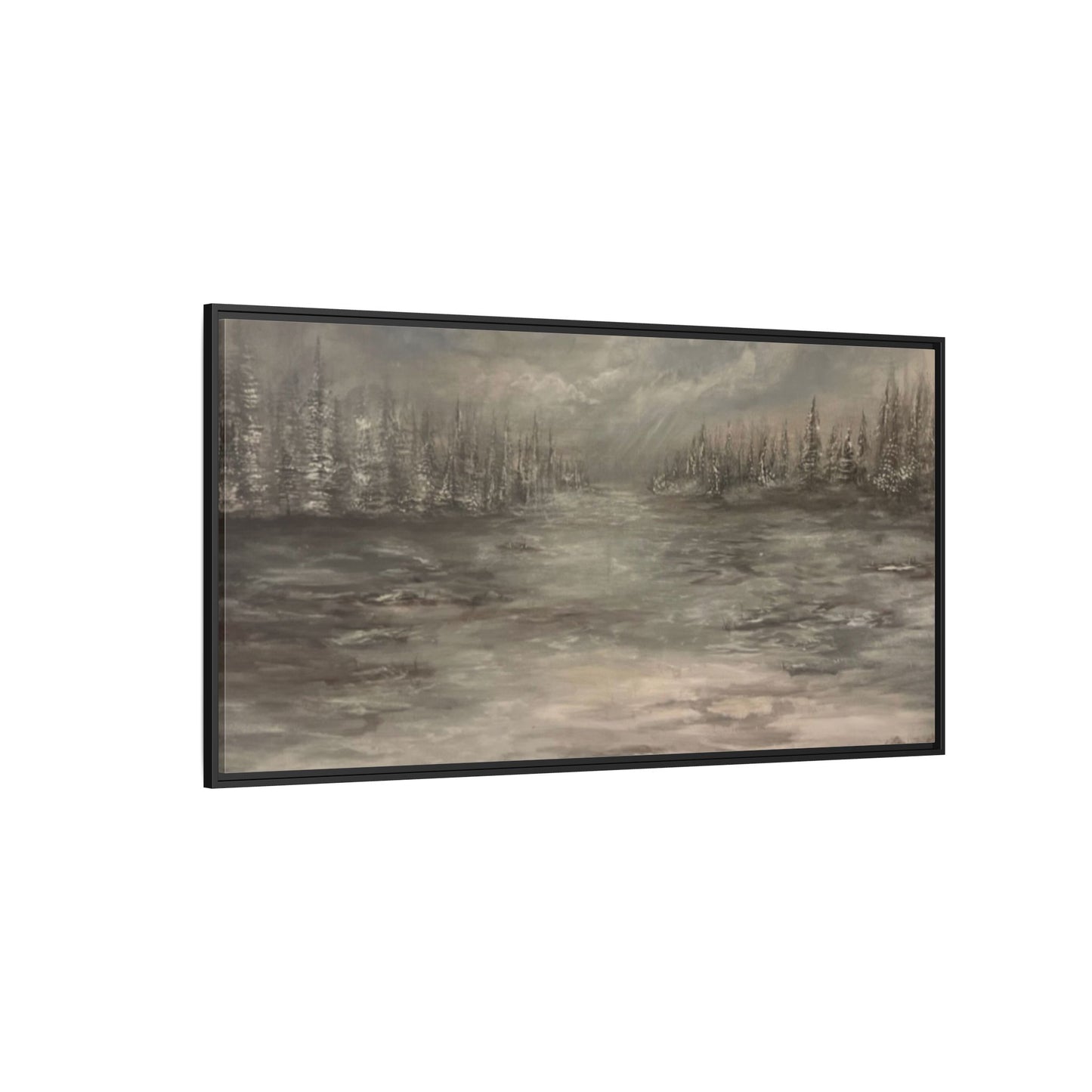 "Among the Evergreens" Fine Art Print - Framed
