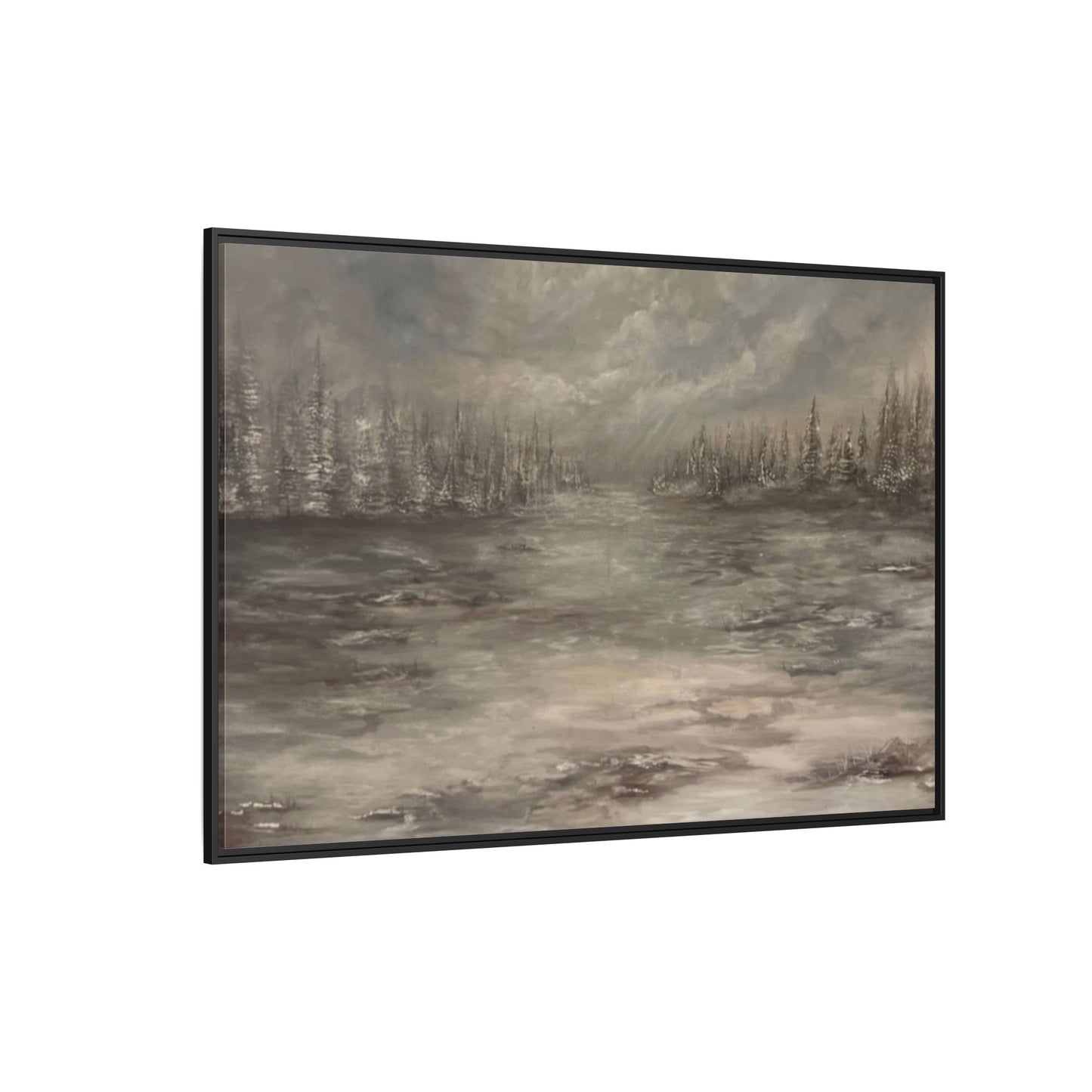 "Among the Evergreens" Fine Art Print - Framed
