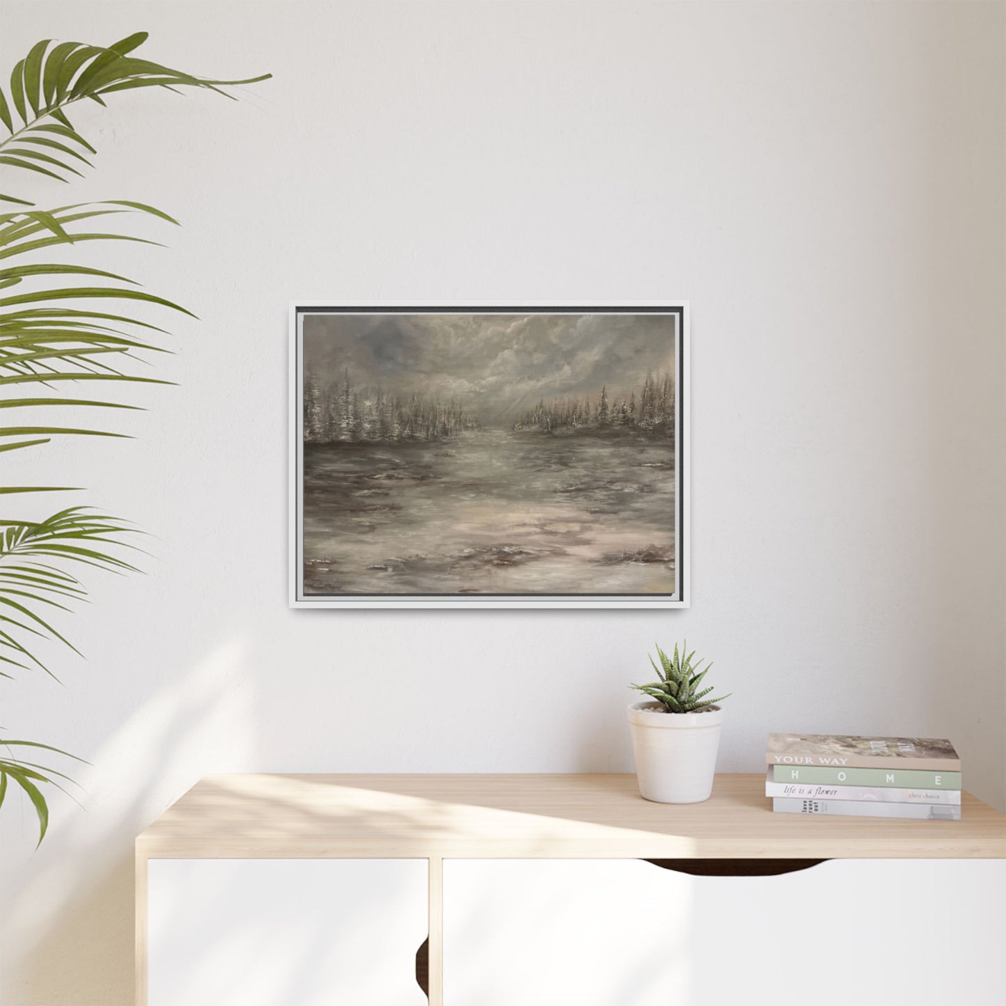 "Among the Evergreens" Fine Art Print - Framed