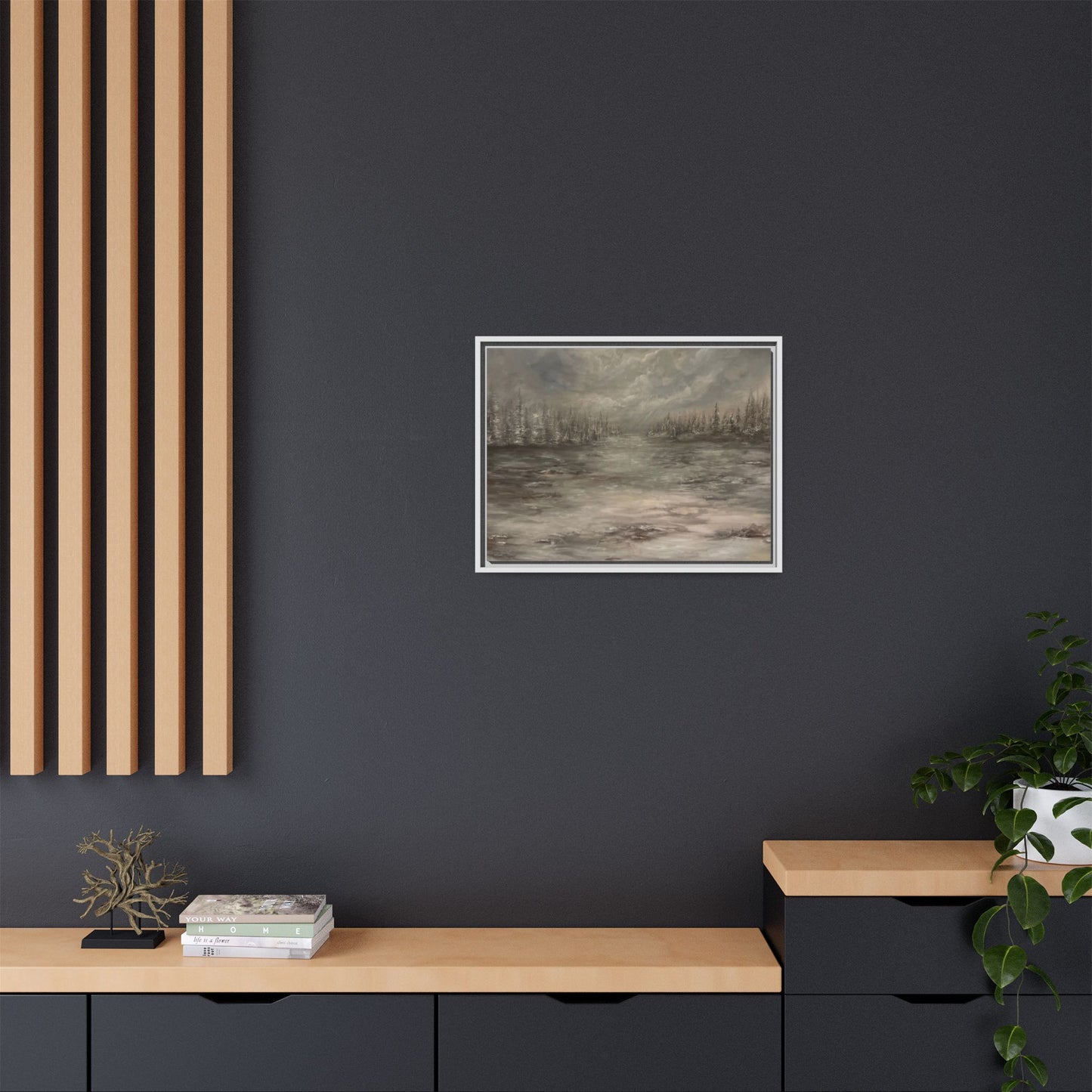 "Among the Evergreens" Fine Art Print - Framed