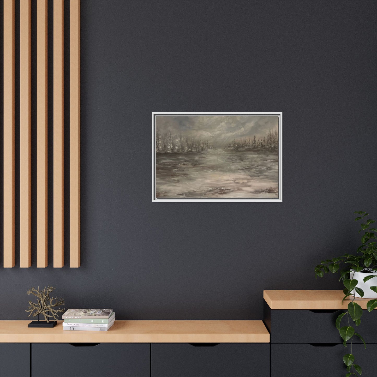 "Among the Evergreens" Fine Art Print - Framed
