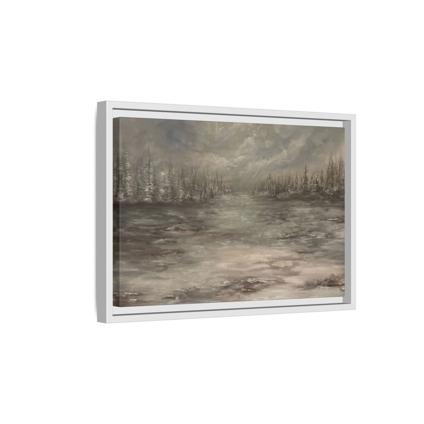 "Among the Evergreens" Fine Art Print - Framed