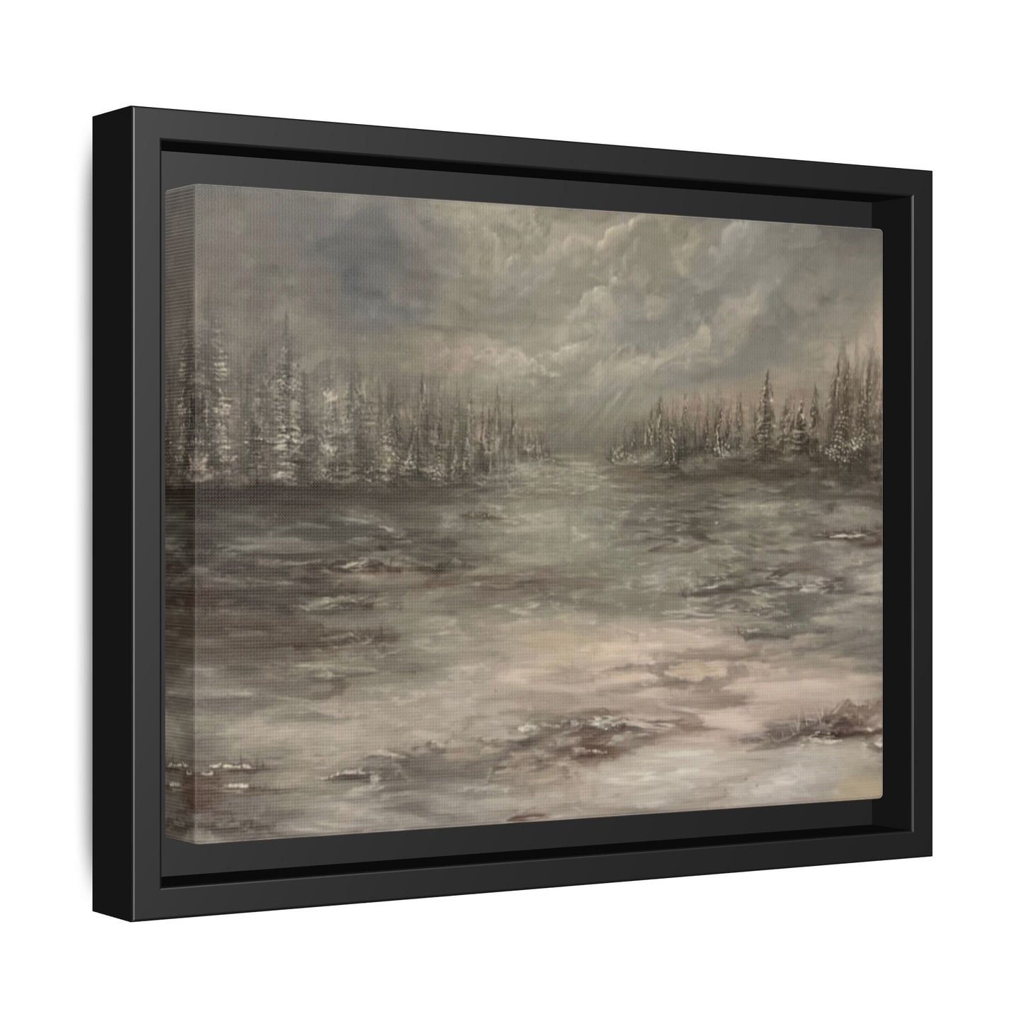 "Among the Evergreens" Fine Art Print - Framed