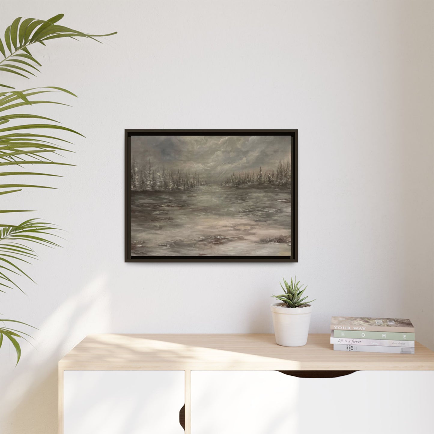 "Among the Evergreens" Fine Art Print - Framed