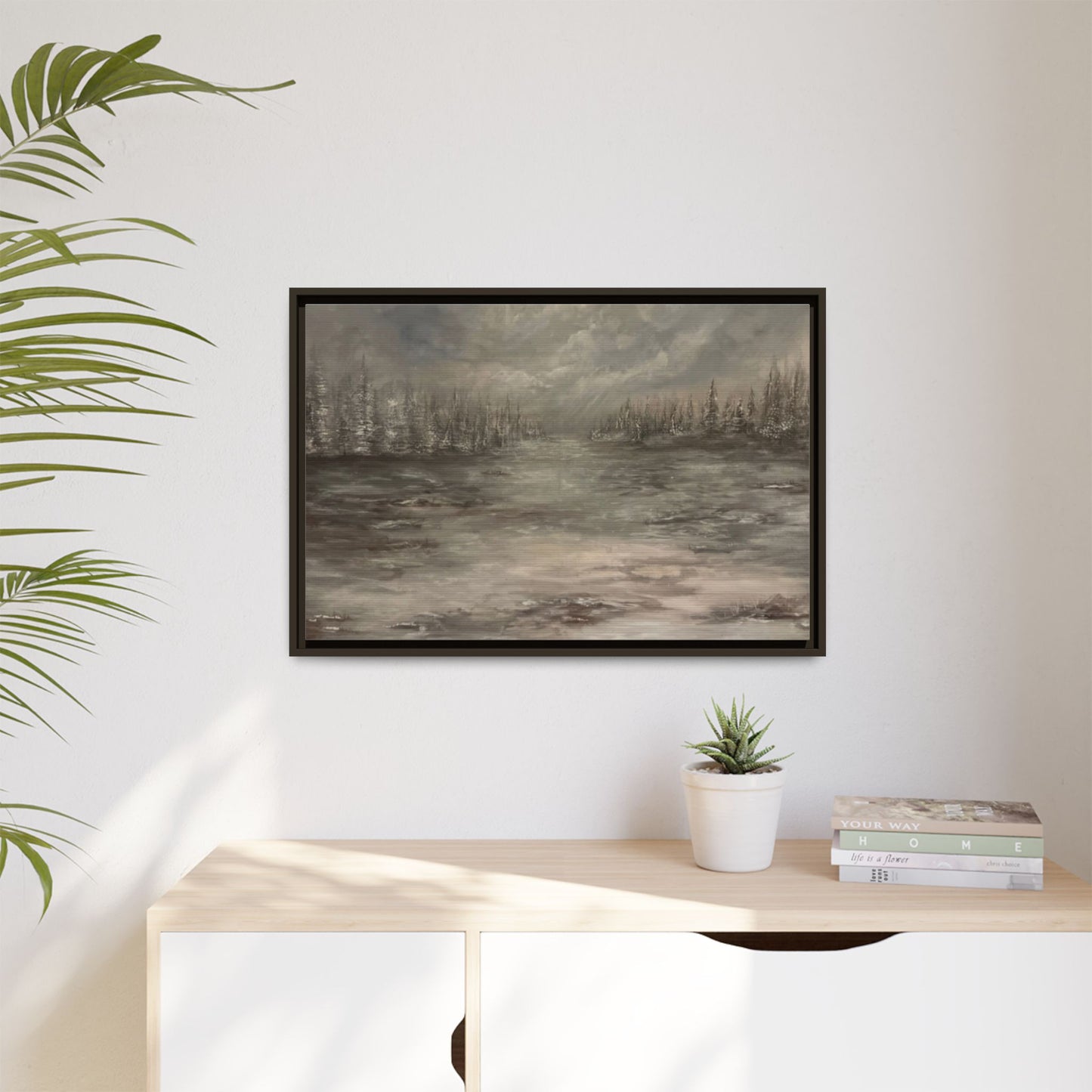 "Among the Evergreens" Fine Art Print - Framed