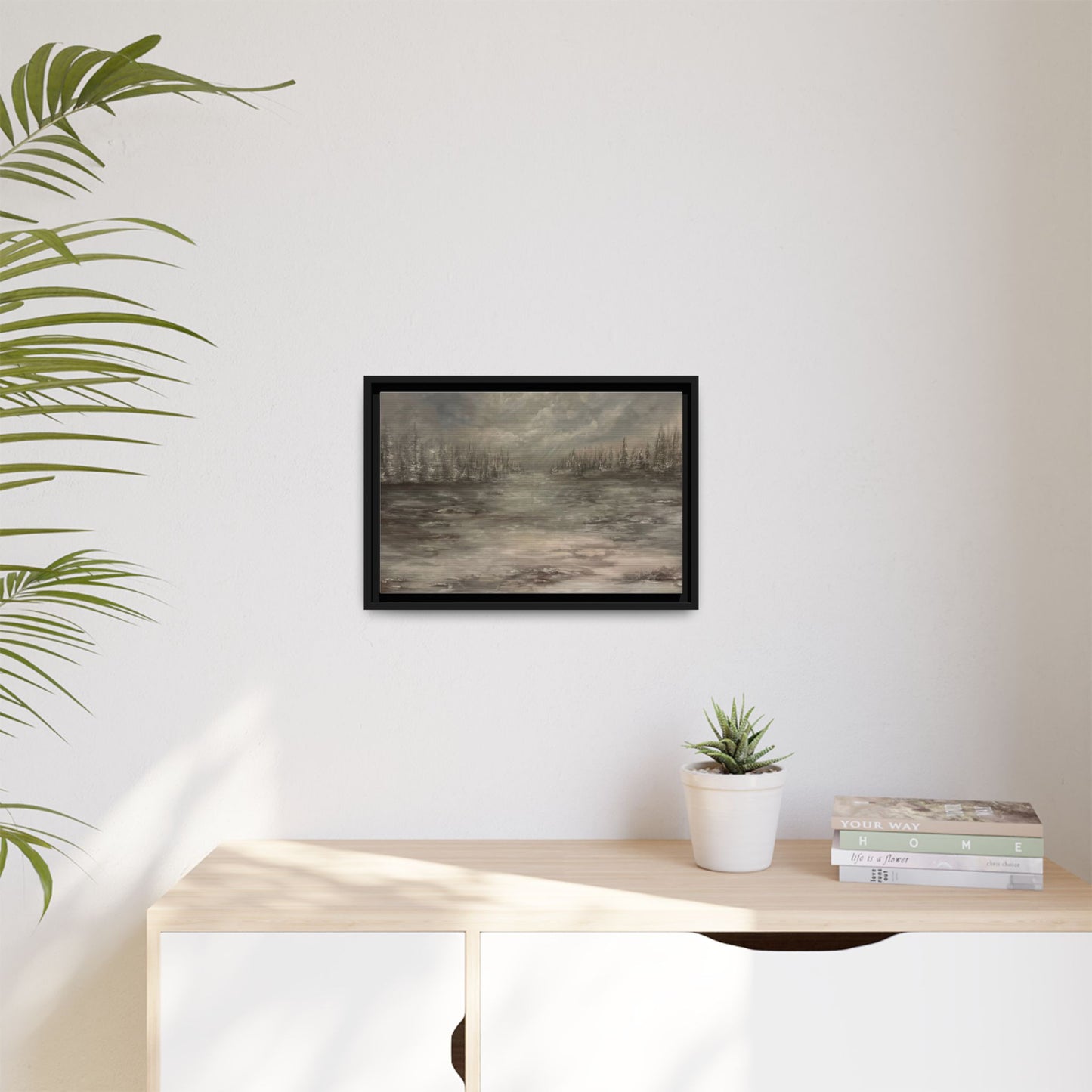 "Among the Evergreens" Fine Art Print - Framed