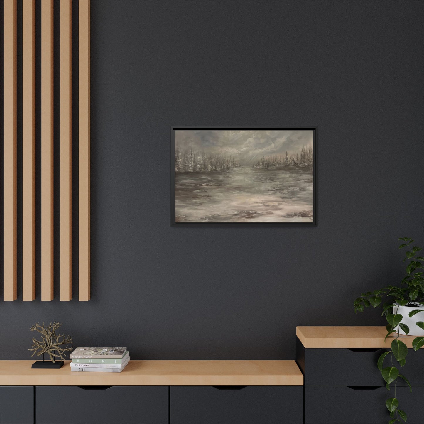 "Among the Evergreens" Fine Art Print - Framed