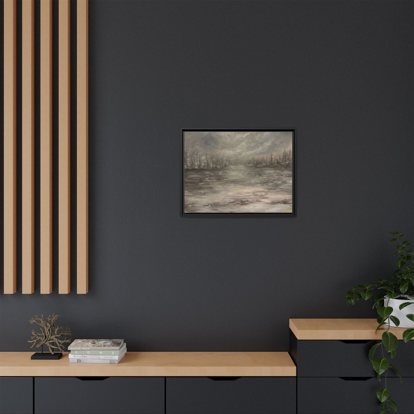 "Among the Evergreens" Fine Art Print - Framed