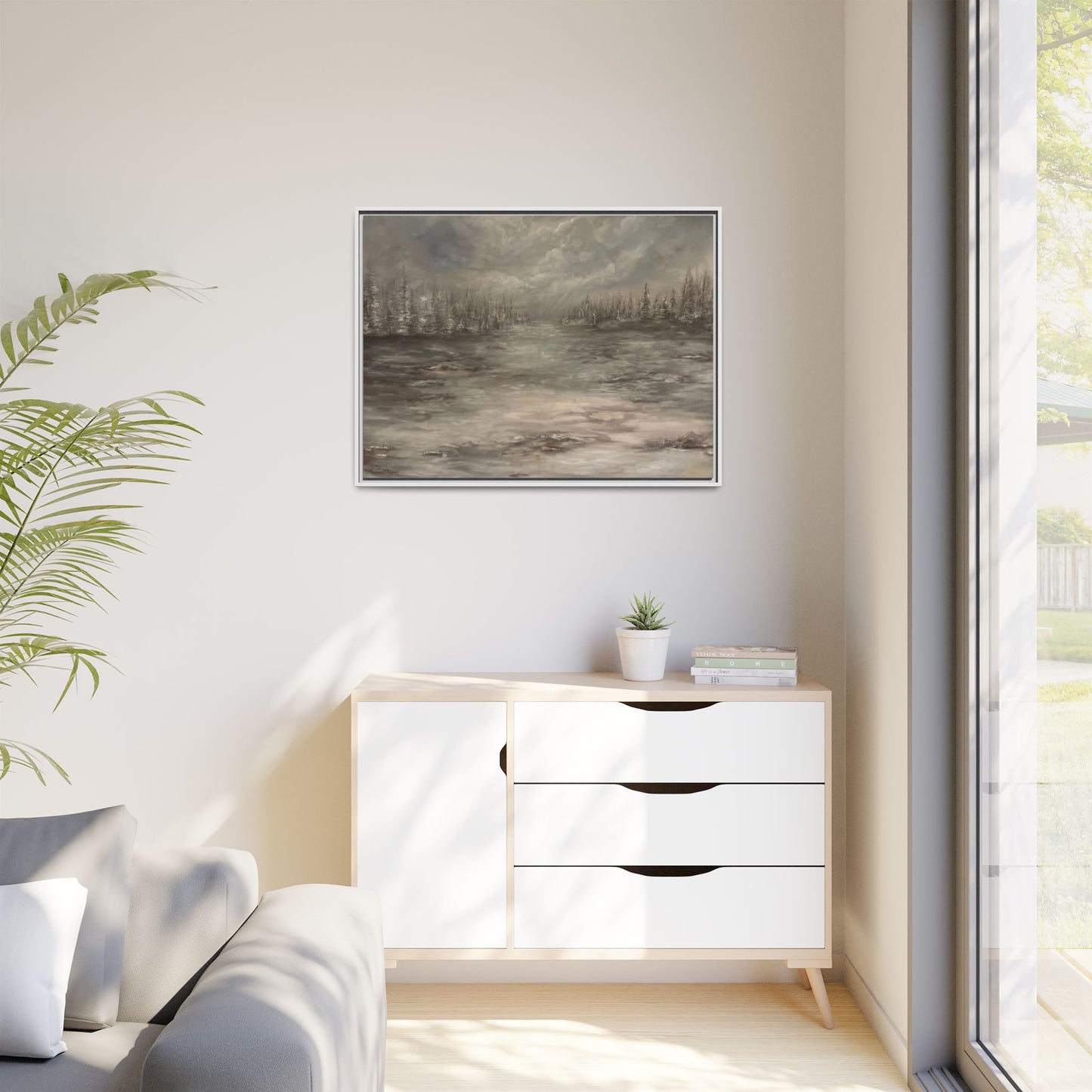 "Among the Evergreens" Fine Art Print - Framed