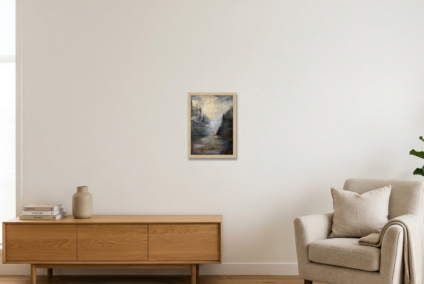 Valley of Stillness — A4 (21×30cm, 8×12") Oak Frame